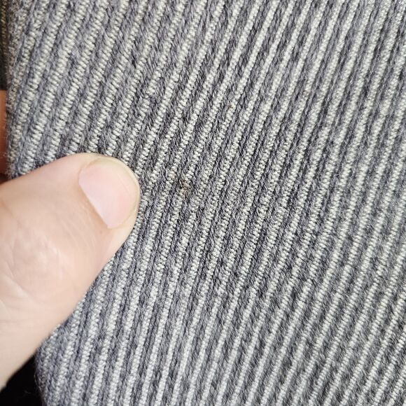 Vintage Gucci Wool Pleated Midi Skirt 1970s Gray Striped Pockets US 8 IT 44, COA - Picture 12 of 12